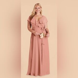 BIRDY GREY Bridesmaid Dress - Chiffon - Dusty Rose - NWT